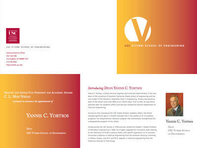 Introducing Dean Yannis C. Yortsos