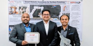 USC Viterbi Team Wins First Place at AeroDef Manufacturing Poster Challenge in Long Beach, CA.