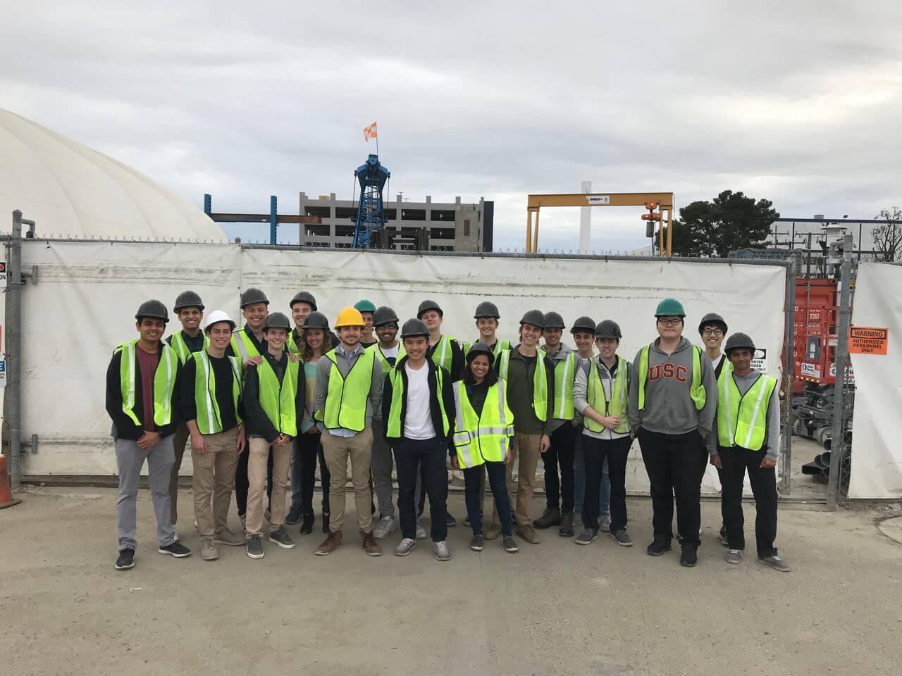 CAIS++ students tour the Boring Company, Elon Musk's infrastructure and tunnel construction company. Photo/CAIS++ Facebook. 