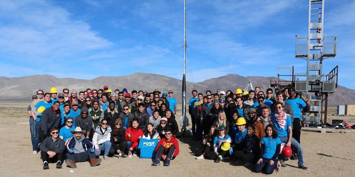 USC Rocket Propulsion Laboratory launches its latest rocket Poise. PHOTO/USCRPL.