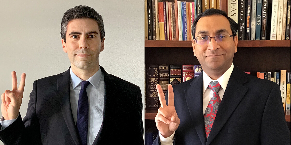 Professors Pierluigi Nuzzo (left) and Rahul Jain will be conducting research to improve testing and training of AI. (PHOTO CREDIT: USC Viterbi).