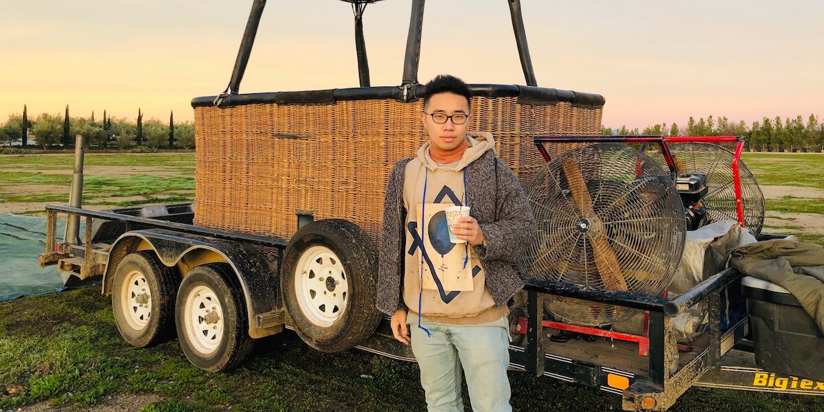 Wang, a recent USC Viterbi graduate, was able to donate so many masks by using family connections to factories in China that produce this valuable PPE. Image Courtesy of Wang.