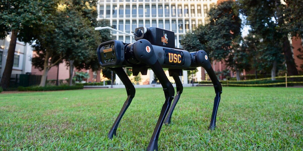 Featured image for “The Four-Legged Robot That Can Crawl, Crouch, Clean and Fight COVID”