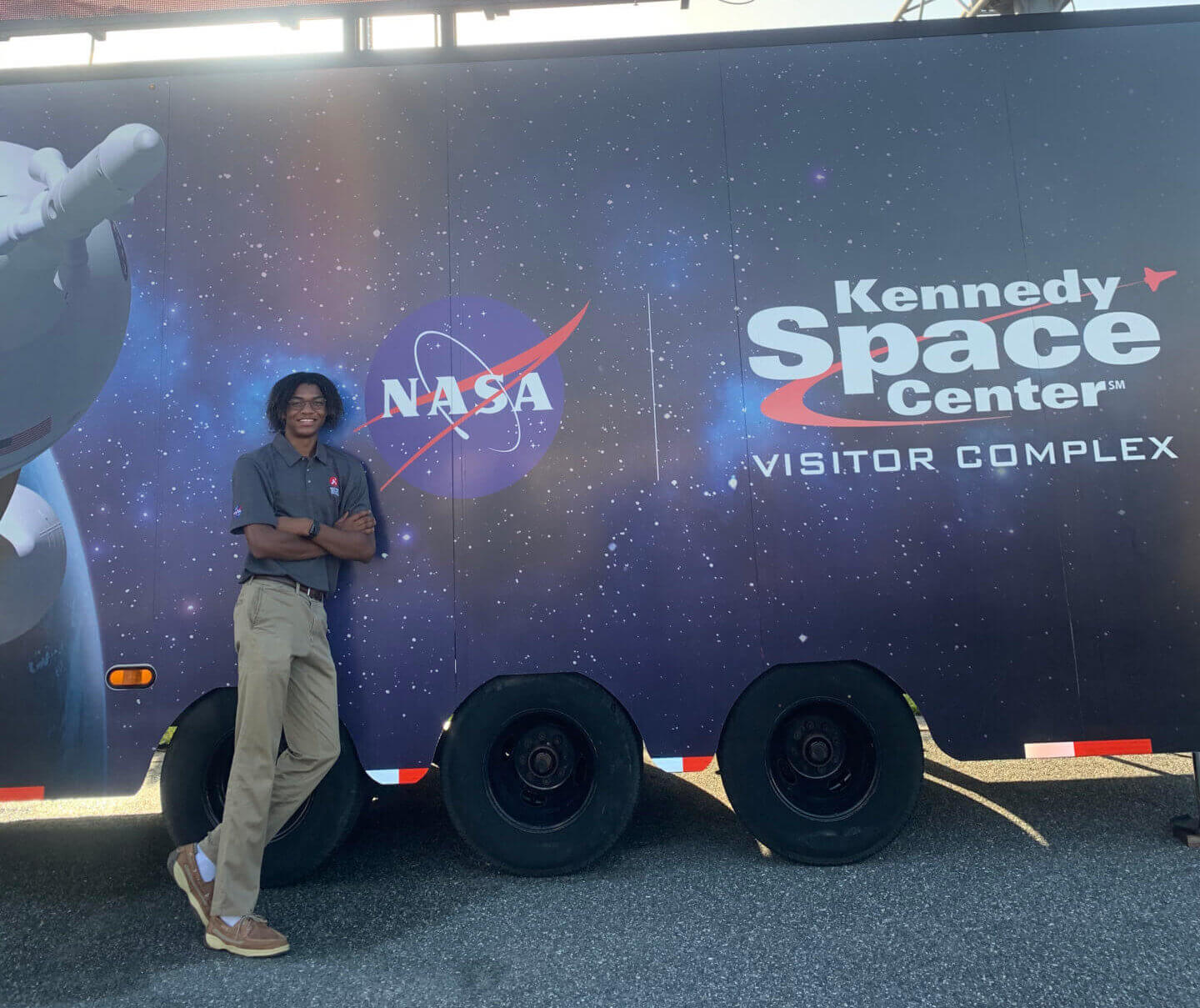 Devin Martin worked on the 2020 Mars Perseverance Rover and witnessed the launch in person from the Kennedy Space Station. Photo/Devin Martin.