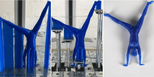 A new dynamically-controlled base for 3-D printing