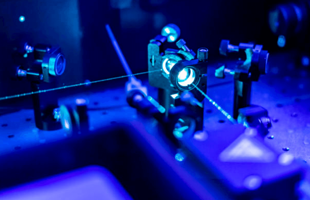A photo of a quantum laser