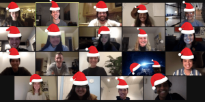 Duet team celebrates Christmas 2020 virtually on Zoom