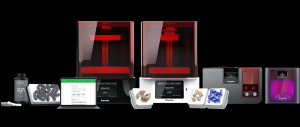 The range of SprintRay 3-D printers and products. Image/SprintRay