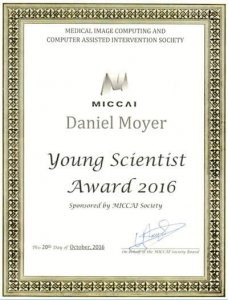 Photo of Daniel Moyer's 2016 Young Scientist Award