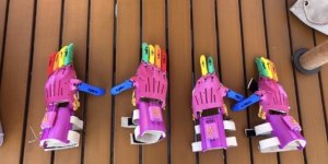 USC Freehand 3D prints colorful prosthetics for kids with limb differences. PHOTO/USC Freehand.