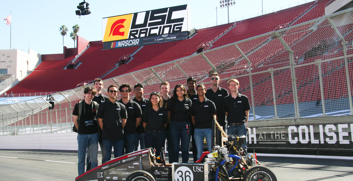 NASCAR and USC Racing Take Over the Coliseum