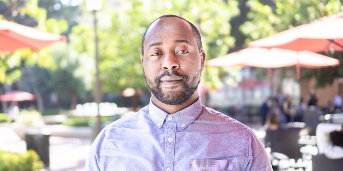 Emmanuel Johnson was recently named a 2021 Computing Innovation Fellow. (Image Credit: Deanie Chen from the Daily Trojan)