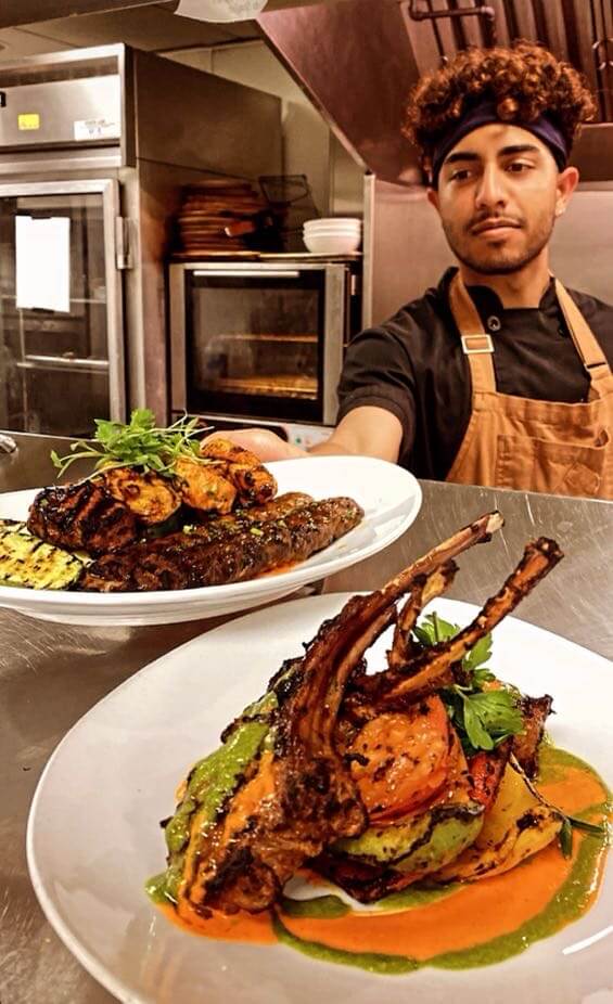 ISE student Jose Hernandez works as a cook in three busy downtown LA restaurants. Image/Jose Caceres Jr. Photo editing/Melissa Hernandez 