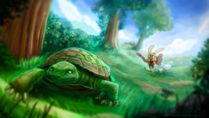 Tortoise chasing Hare