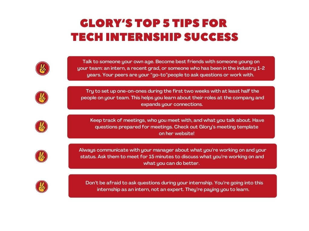 Glory&rsquo;s top tips (2) - USC Viterbi | School of Engineering