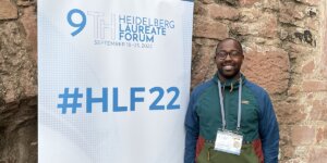 Emmanuel Johnson at the Heidelberg Laureate Forum
