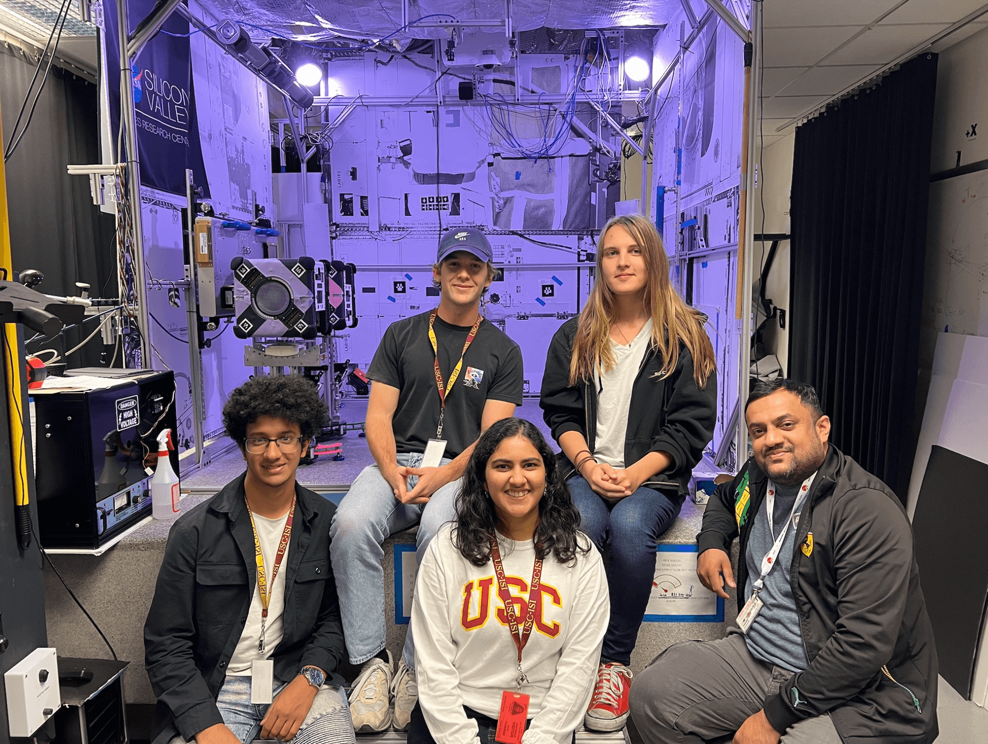 students involved in research at USC ISI Space Engineering Research Center (SERC)