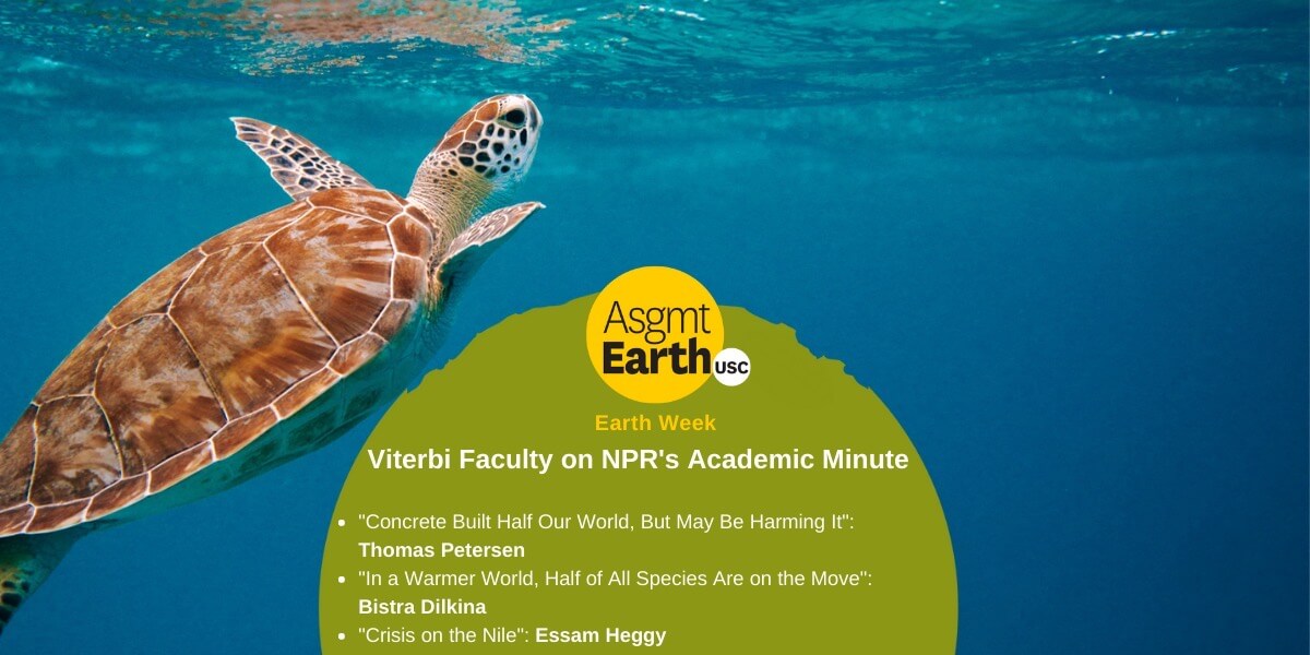 For Earth Day, Faculty Talk Sustainability Research on “Academic Minute”