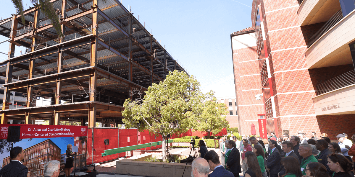 Topping Off Ceremony Marks Milestone in New Computer Science Building