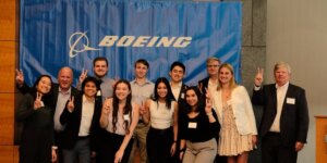 The 2023 Boeing Interns at the Boeing Accelerated Leadership Program celebration on March 28 (Photo courtesy of Keith Wang)
