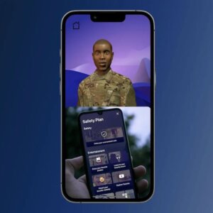 A recent prototype of the Battle Buddy Application. Photo Credit: USC Institute for Creative Technologies