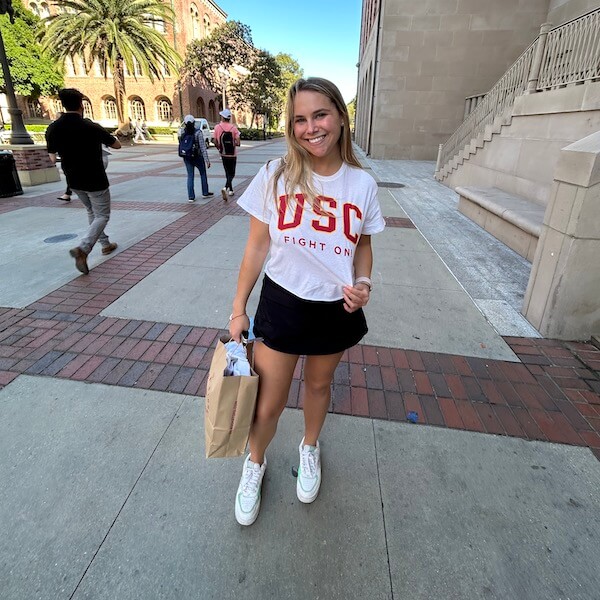 Rose Visiting USC (Photo/Courtesy of Holly Rose)
