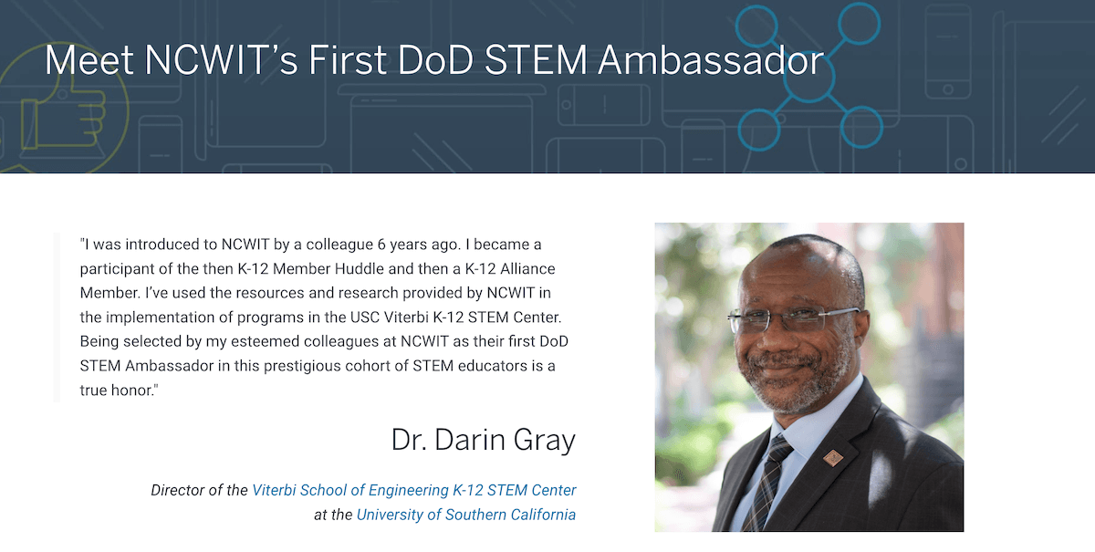 Meet NCWIT’s First DoD STEM Ambassador