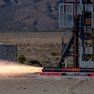 Shockwave performs the successful static fire. Photo credit: Jason Goode