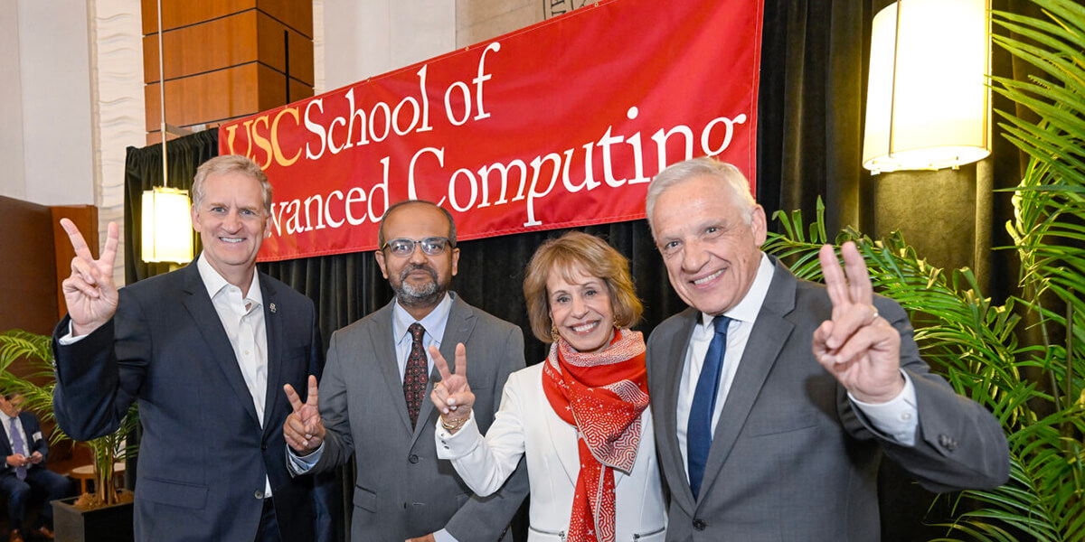 ‘A powerhouse director for a powerhouse school’: USC celebrates inauguration of School of Advanced Computing director