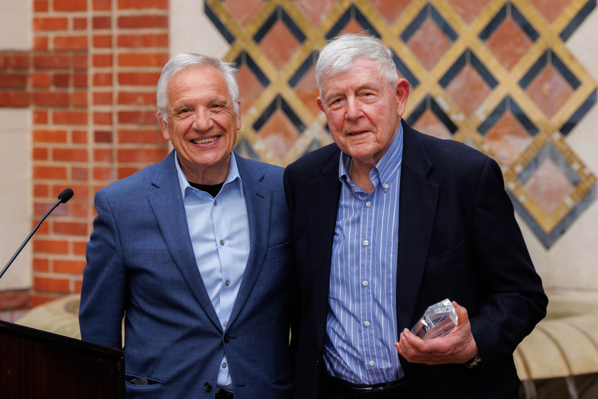 On March 25, USC Viterbi’s Dean Yannis Yortsos hosted a career celebration of former ISI Executive Director Herb Schorr (Photo/Brian Morri)