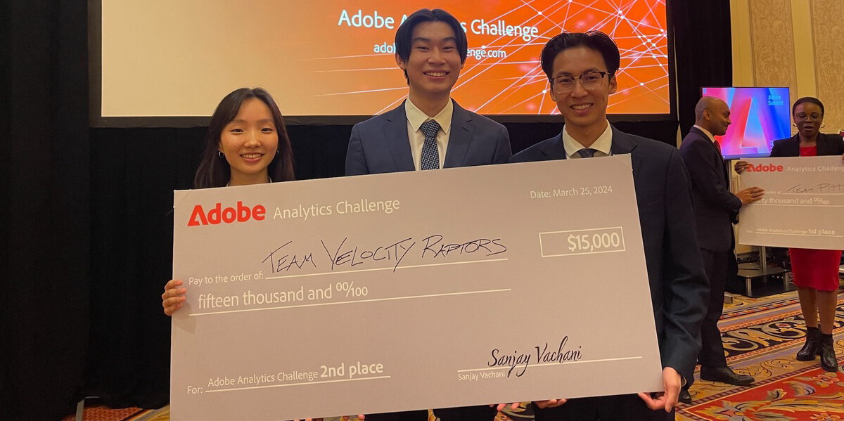 Sophomores Outshine Global Competitors in Adobe Analytics Challenge