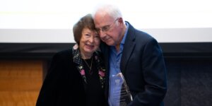 Image of Sophia Balakrishnan and Earl H. Dowell at the Bal Awards on Oct. 16