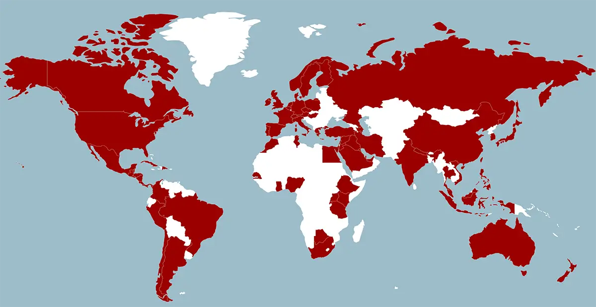 USC Global Database Map