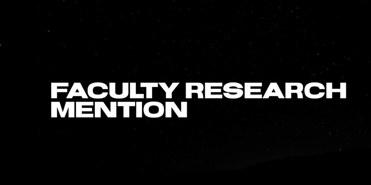 A text box that says "faculty research mention"