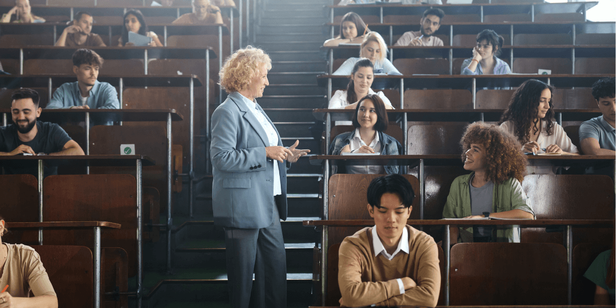 teacher and students