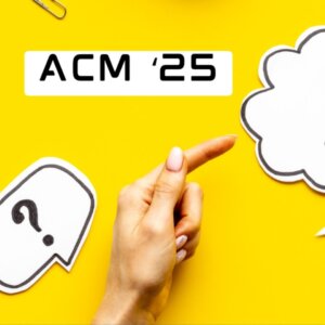 Yellow image that says ACM 25