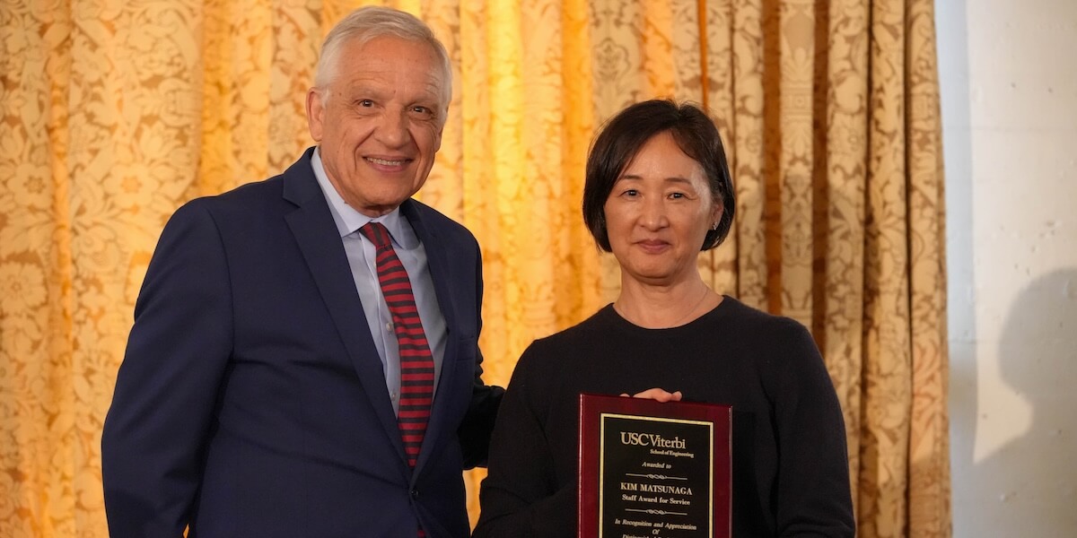 (Left to Right) Dean Yannis C. Yortsos and Kim Matsunaga (Photo/Dani Orlando)