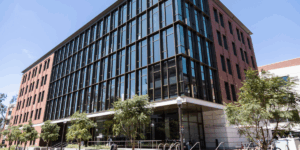 image of Ginsburg Hall external on a sunny day