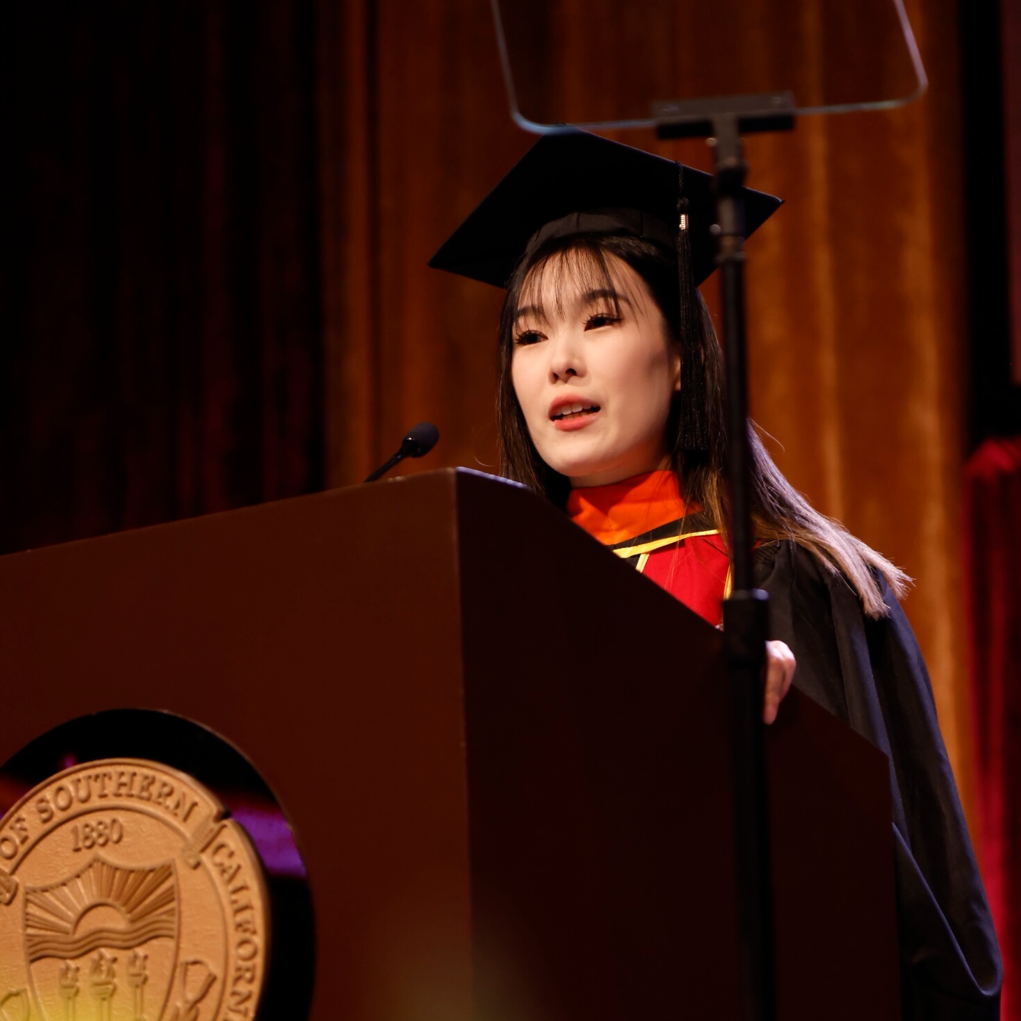 Applied Data Science master's graduate Amy (Xinyi) Jiang. Image/NoƩ Montes