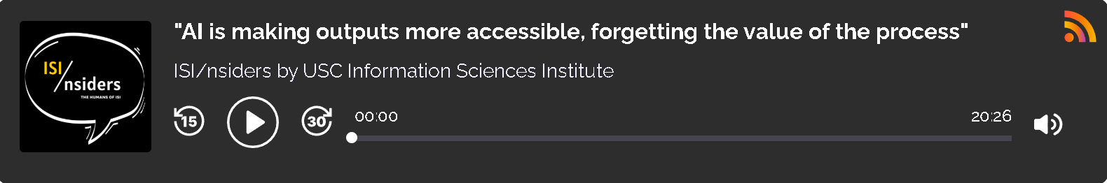 Podcast: AI is making outputs more accessible, forgetting the value of the process