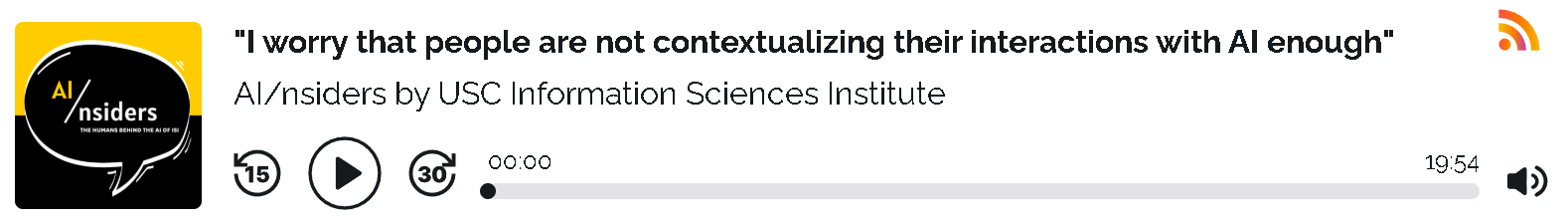 Podcast episode: I worry that people are not contextualizing their interactions with AI enough
