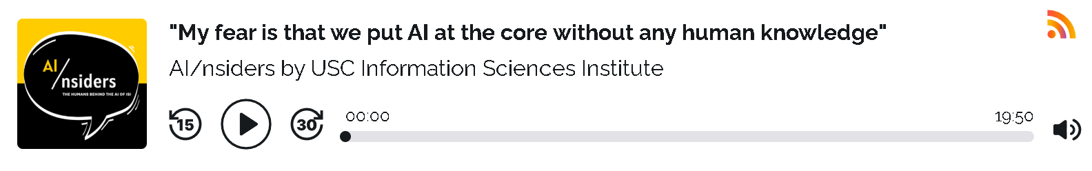 Podcast episode: My fear is that we put AI at the core without any human knowledge