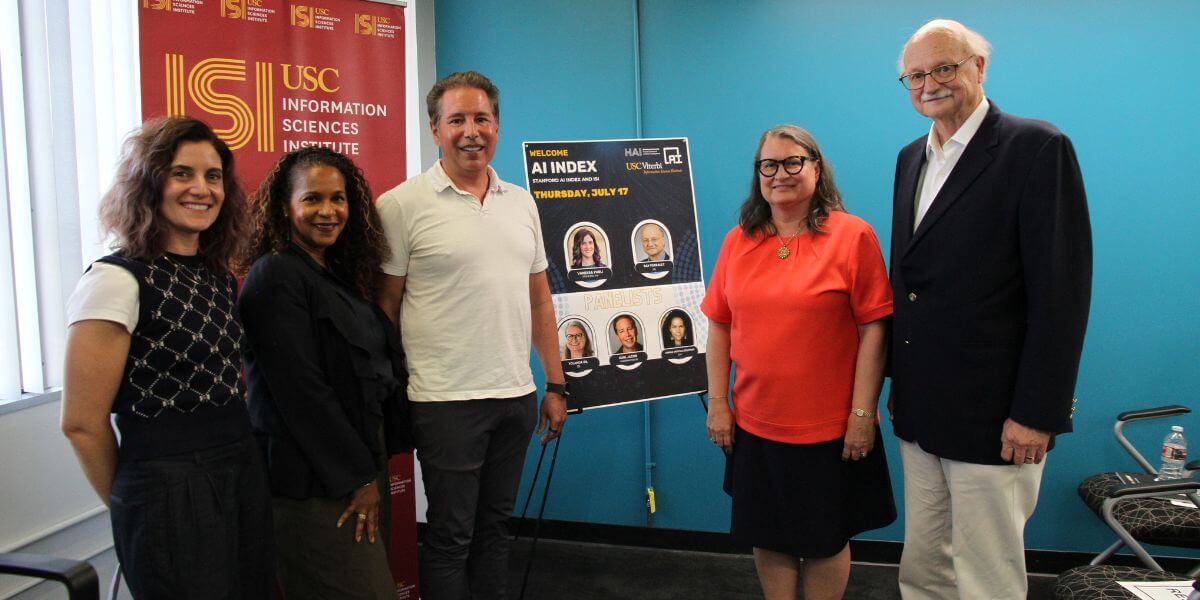 Photograph of AI Index Report panelists