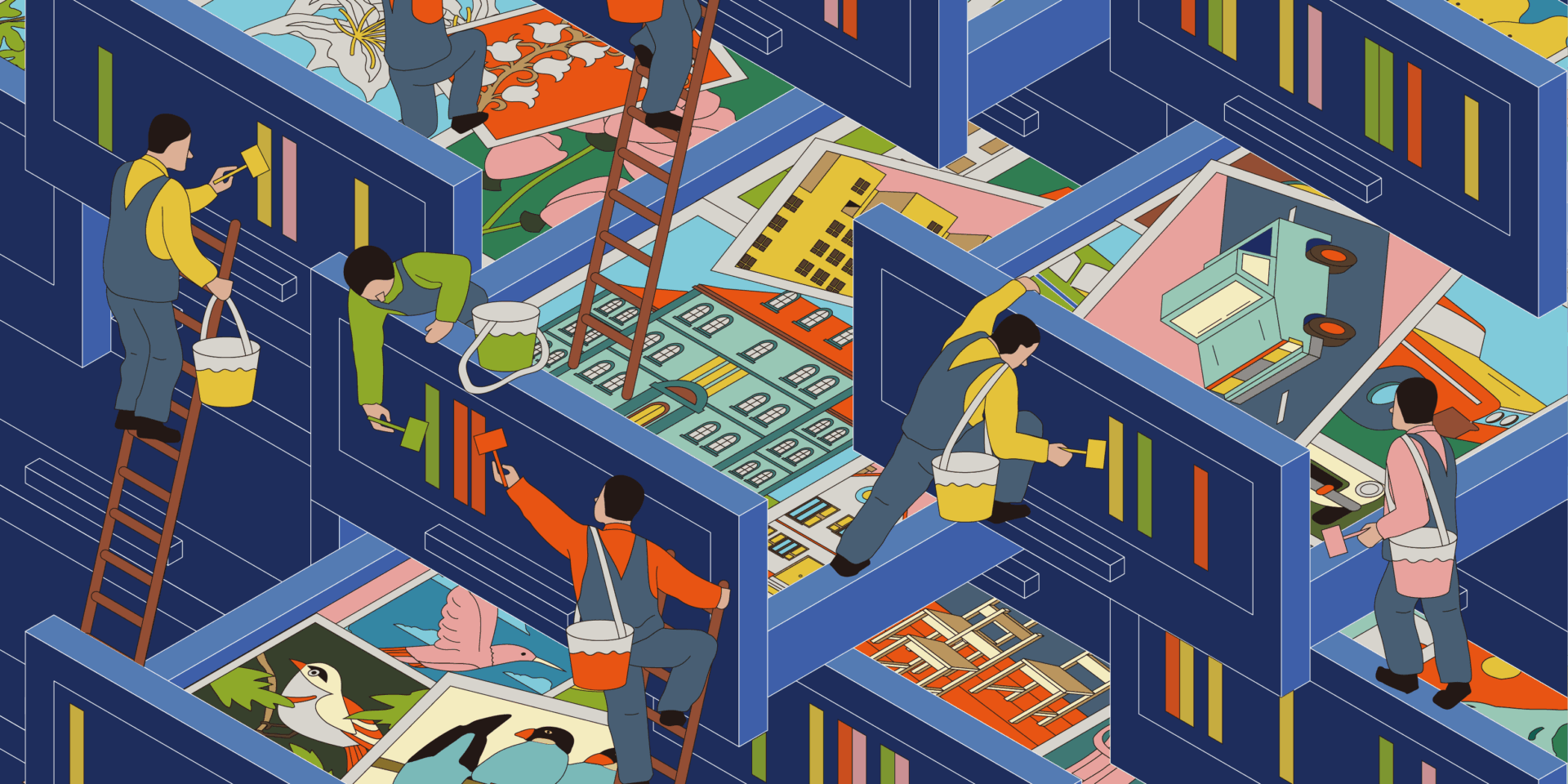 Workers sort images into categories in a giant filing cabinet. New USC research has decoded how the brain sorts our visual memories into categories, similar to a filing cabinet. Image/Mankun Guo