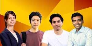 New ISE assistant professors (L-R) Karmel S. Shehadeh, Shengbo Wang, Alfredo Torrico and Karthyek Murthy.