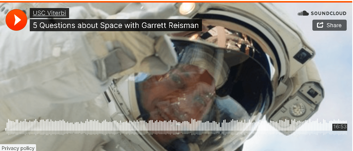 SoundCloud episode: 5 Questions about Space with Garrett Reisman