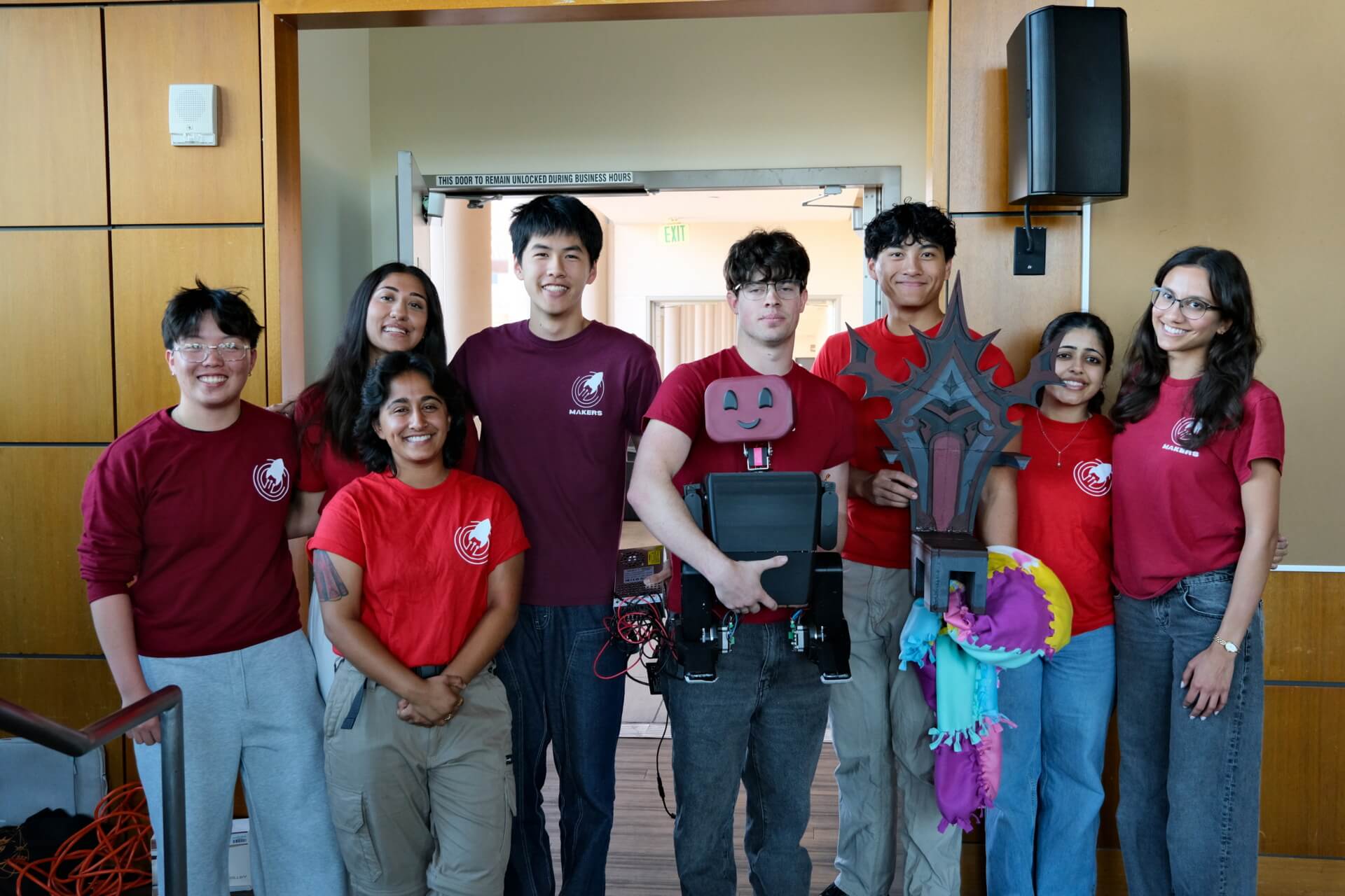 Team Rocket the Robot at the USC Makers Showcase 2026 (Credit: Emily Liu, Alexandra Somodi, John Peng, Vardhan Jain)