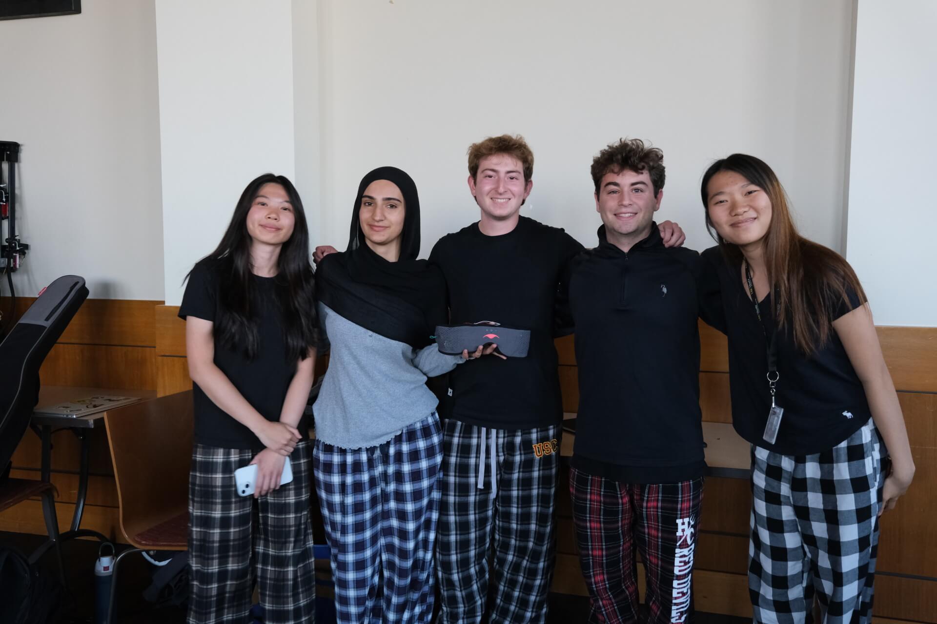 Team Sunshine Sleep Mask at the USC Makers Showcase 2026 (Credit: Emily Liu, Alexandra Somodi, John Peng, Vardhan Jain)