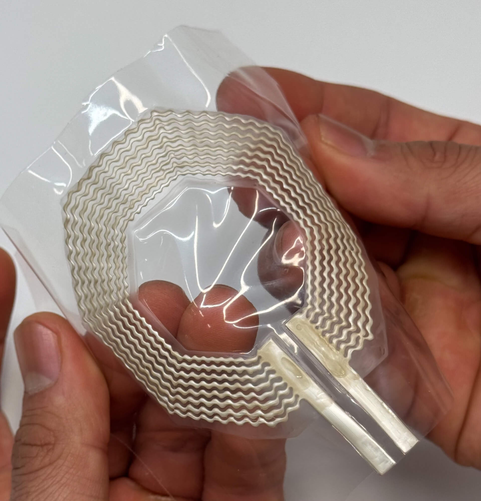 The study's new MRI coils. (Photo Credit: USC Khan Lab)